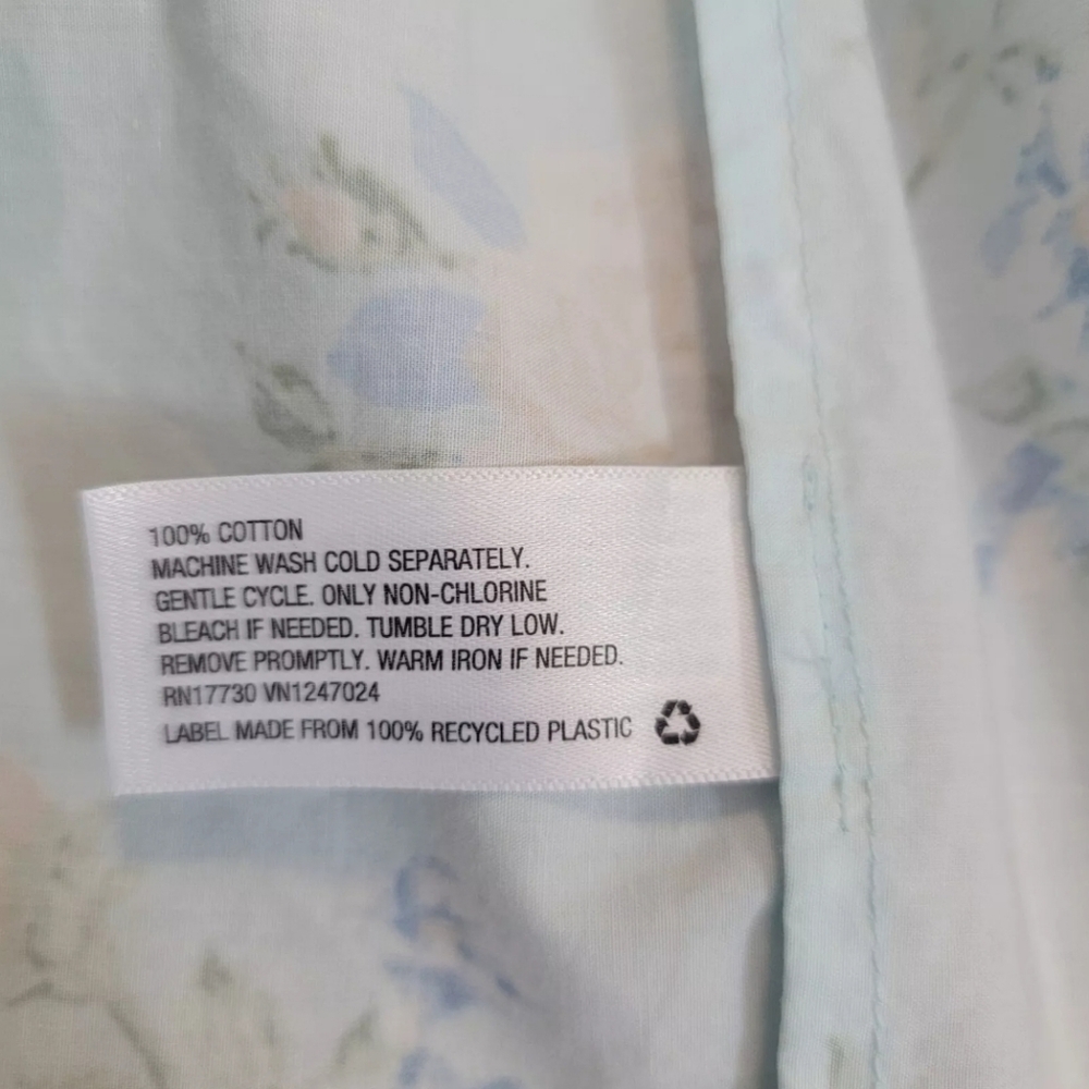 LOVESHACKFANCY X Target Estelle Blue Floral Puff Sleeve Romantic Dress 14 NWOT - Picture 14 of 16